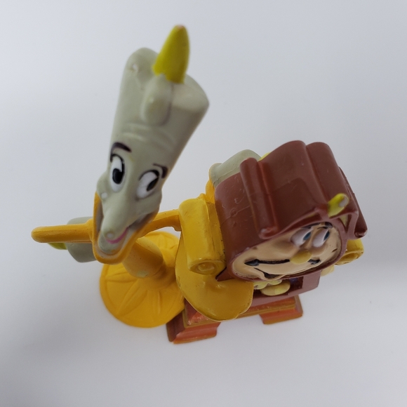 Disney Beauty & The Beast Lumiere Cogsworth Toy Figure - Picture 10 of 16